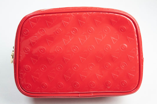 Delta ΔΣΘ Embossed Cosmetic Pouch